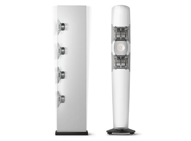 KEF Blade One Meta - Kullgrå/rød Gulvstående referansehøyttaler 