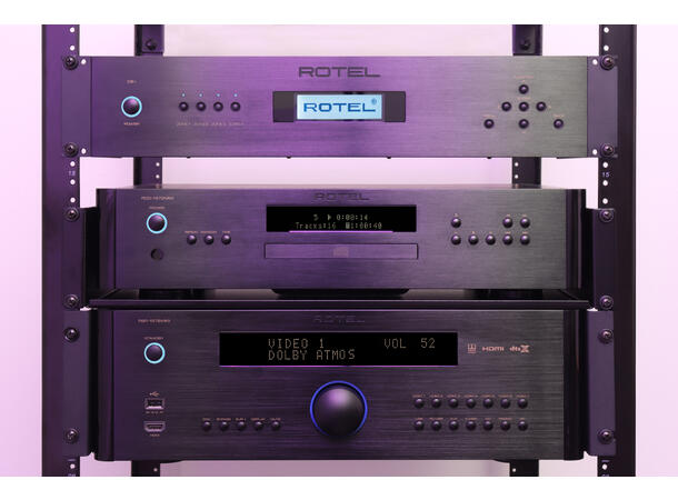 Rotel C8+ Multikanalseffektforsterker med DAC 