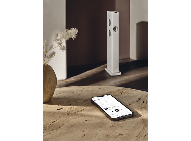 KEF LS60 Wireless - Mineralhvit Aktiv gulvstående høyttaler 