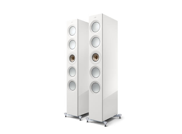 KEF Reference 5 Meta - Hvit/champagne Referansehøyttaler med Meta teknologi 
