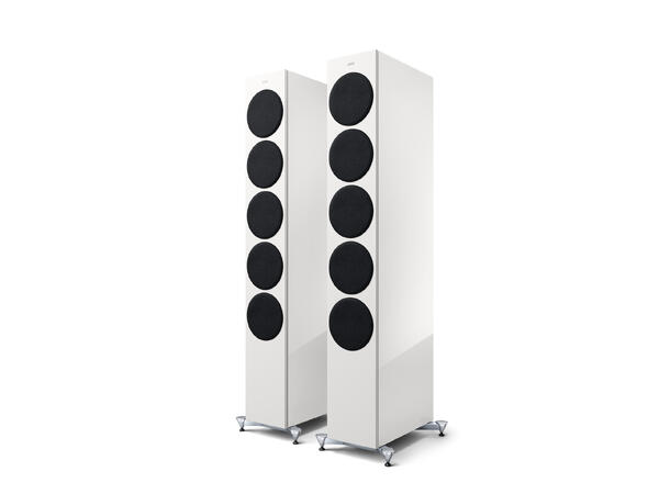 KEF Reference 5 Meta - Hvit/champagne Referansehøyttaler med Meta teknologi 