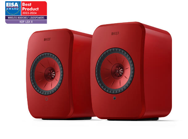 KEF LSX II - Rød Klasseledende aktiv høyttaler 