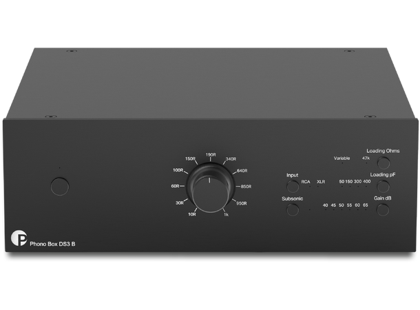 Pro-Ject Phono Box DS3 B - sort Balansert high-end Riaa-trinn 