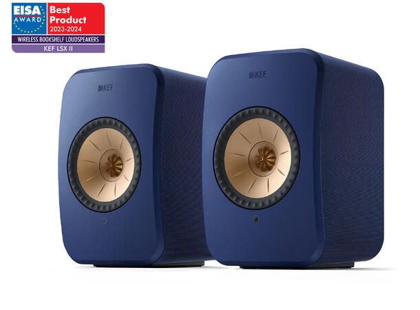 KEF LSX II - Blå Klasseledende aktiv høyttaler 