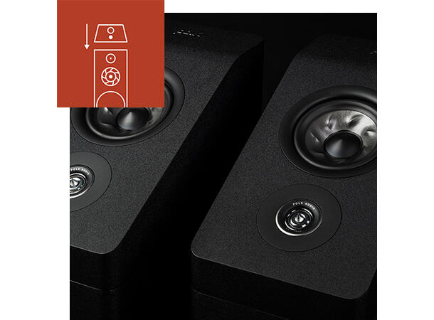 Polk Reserve R200 - sort Stativhøyttaler 