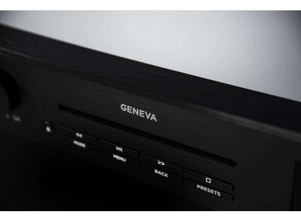 Geneva DeCon/M - hvit Trådløs høyttaler med radio/CD spiller 