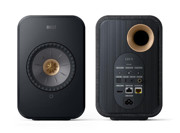 KEF LSX II - carbon black Klasseledende aktiv høyttaler 