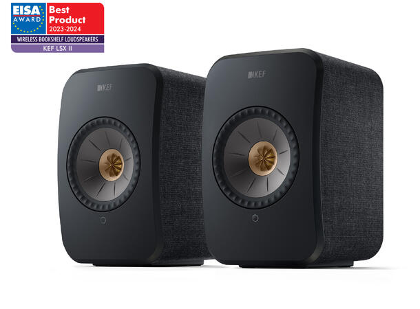KEF LSX II - carbon black Klasseledende aktiv høyttaler 