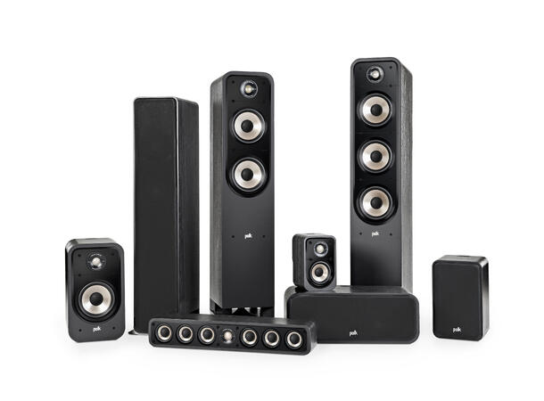 Polk Signature S55e - Sort - stk Høyttaler til hjemmekino eller stereo 