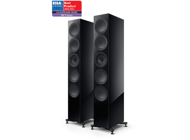 KEF R11 Meta - Sort 3-veis gulvstående flaggskiphøyttaler 