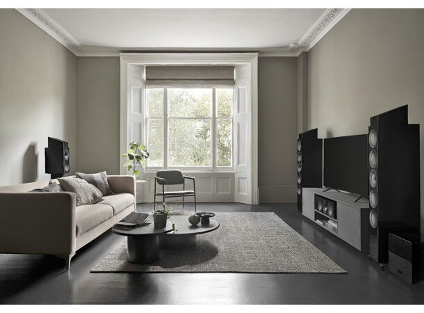 KEF R11 Meta - Sort 3-veis gulvstående flaggskiphøyttaler 