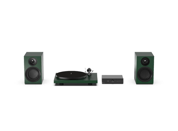 Pro-Ject Colourful Audio System E -grønn Alt-i-ett komplett stereoanlegg 