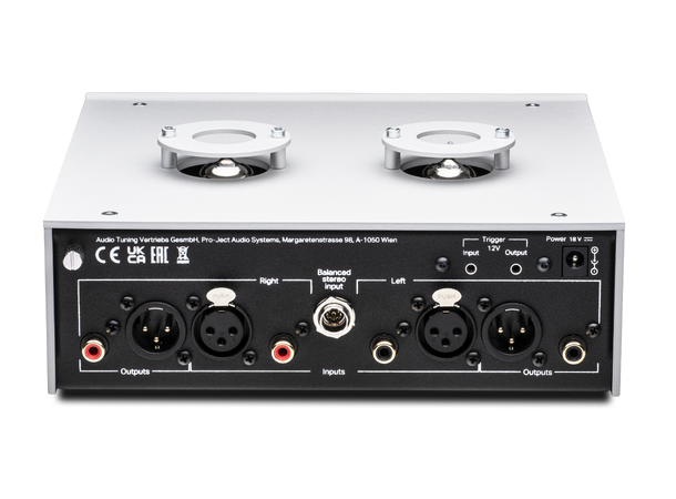 Pro-Ject Tube Box DS3 B - sort Balansert RIAA-trinn med rør - MM/MC 