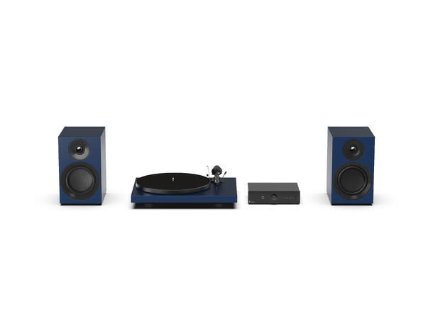 Pro-Ject Colourful Audio System E - blå Alt-i-ett komplett stereoanlegg 