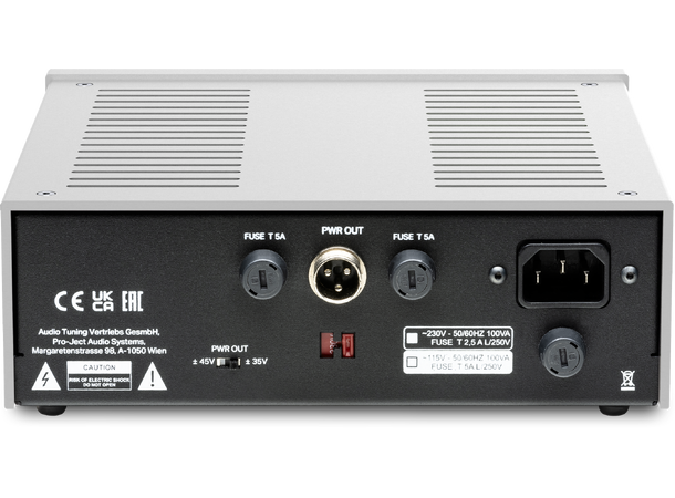 Pro-Ject Power Box RS2 Amp - sølv Lineær strømforsyning for Amp Box RS2 