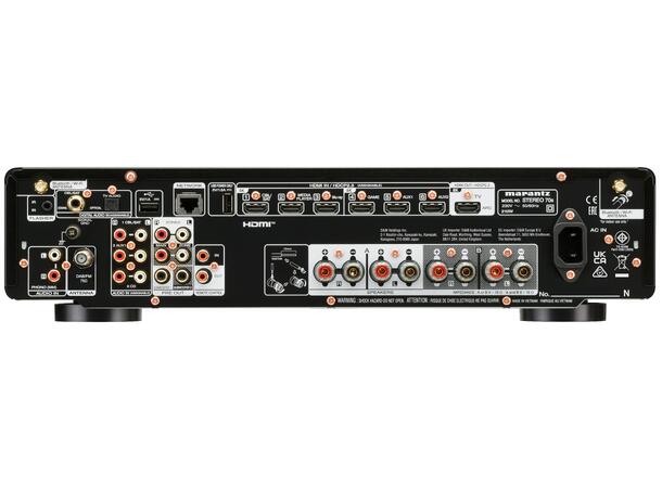 Marantz Stereo 70s - sort 2-kanals receiver m/HDMI og streaming 