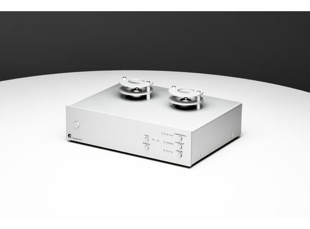 Pro-Ject Tube Box S3 B - sølv Balansert RIAA-trinn med rør - MM/MC 
