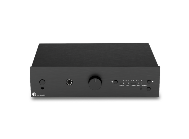 Pro-Ject Uni Box Box S3 - sort Integrert forsterker med WiiM streaming 