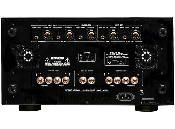 Rotel RMB-1585 Sort Multikanals effektforsterker 