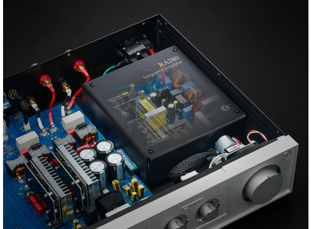 HiFi Rose RA280 - Sort Integrert klasse AD GaN FET forsterker 