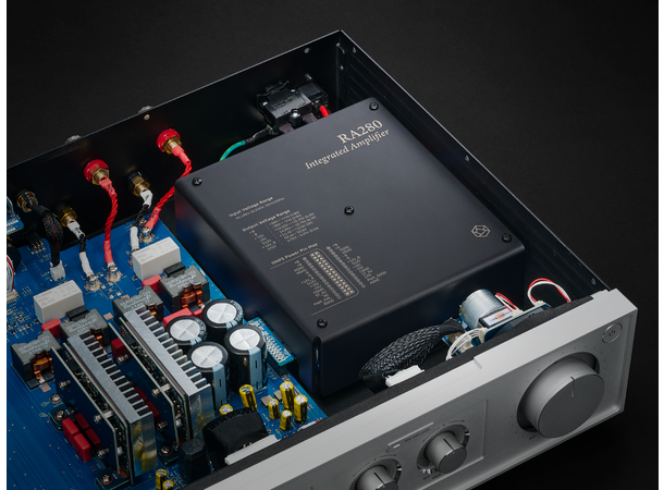 HiFi Rose RA280 - Sort Integrert klasse AD GaN FET forsterker 