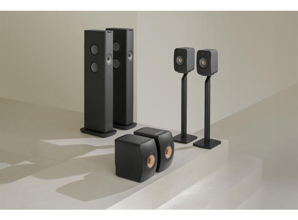 KEF LS60 Wireless - Karbonsort Aktiv gulvstående høyttaler 