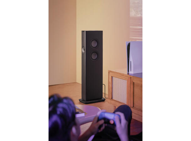 KEF LS60 Wireless - Karbonsort Aktiv gulvstående høyttaler 