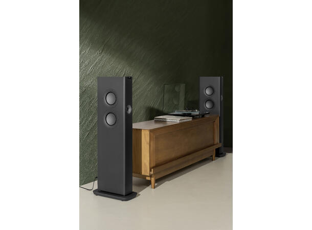 KEF LS60 Wireless - Karbonsort Aktiv gulvstående høyttaler 