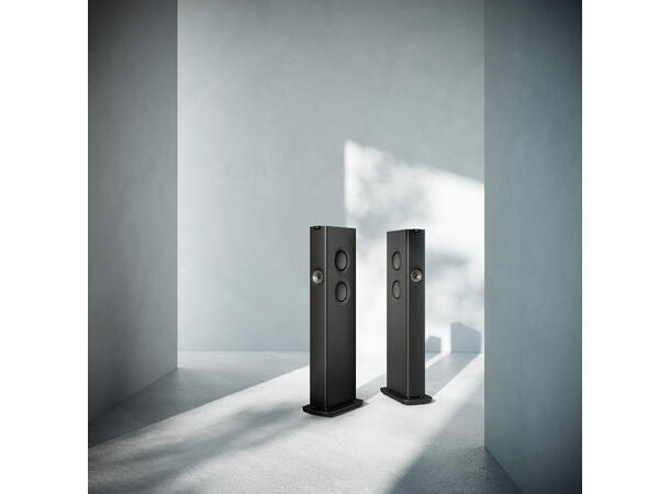 KEF LS60 Wireless - Karbonsort Aktiv gulvstående høyttaler 