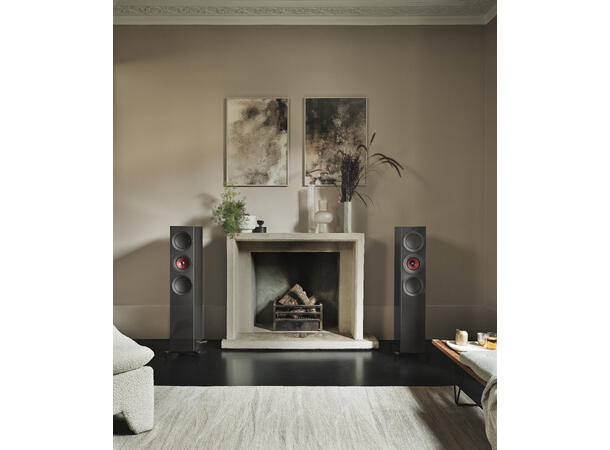 KEF R7 Meta - Titan/rød "Best-i-Klassen" Gulvstående høyttaler 