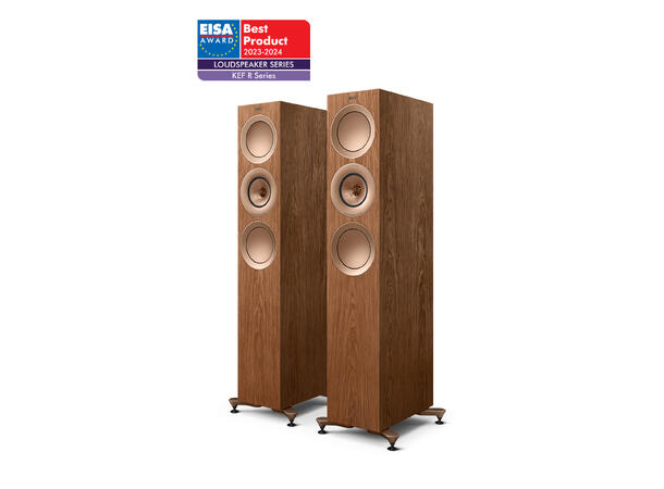 KEF R7 Meta - Valnøtt "Best-i-Klassen" Gulvstående høyttaler 