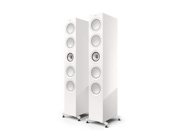 KEF R11 Meta - Hvit 3-veis gulvstående flaggskiphøyttaler 