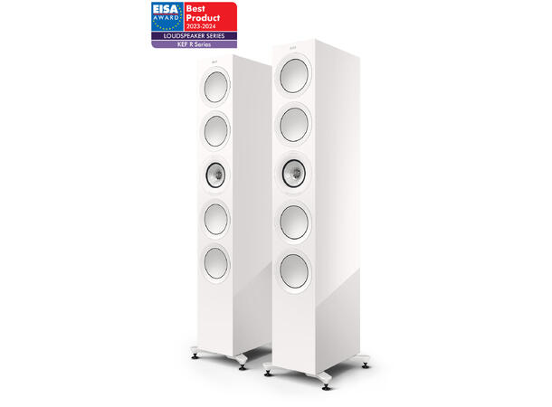 KEF R11 Meta - Hvit 3-veis gulvstående flaggskiphøyttaler 