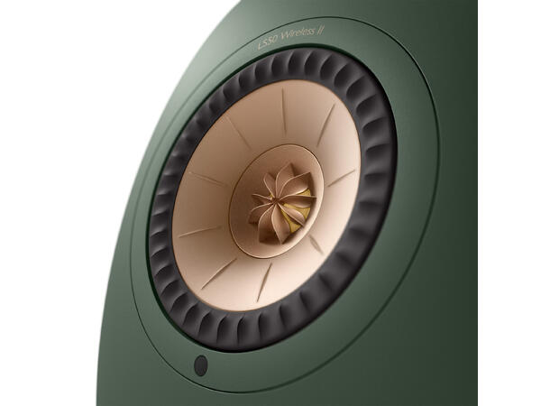 KEF LS50 Wireless II Moss Green Klasseledende aktiv høyttaler 