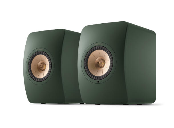 KEF LS50 Wireless II Moss Green Klasseledende aktiv høyttaler 