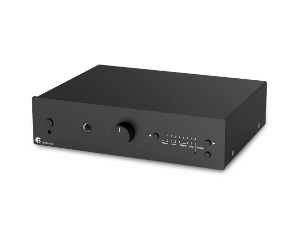 Pro-Ject Uni Box Box S3 - sort Integrert forsterker med WiiM streaming 