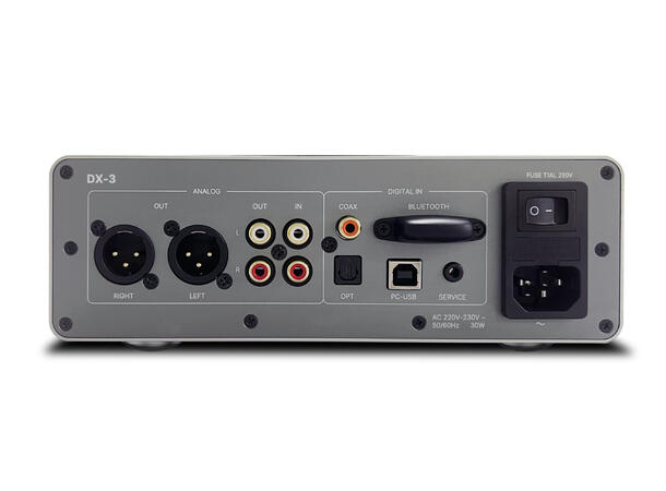 Rotel DX-3 - sølv Hodetelefonforsterker 