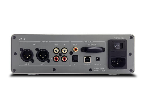 Rotel DX-3 - sølv Hodetelefonforsterker 