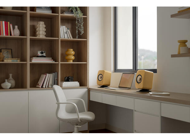 KEF LSX II - amber haze Klasseledende aktiv høyttaler 