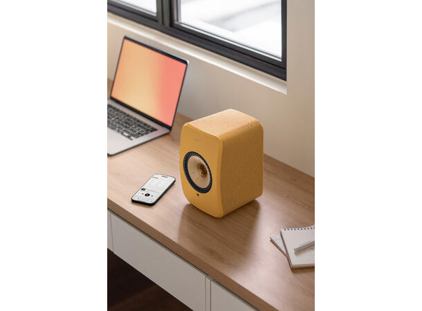 KEF LSX II - amber haze Klasseledende aktiv høyttaler 