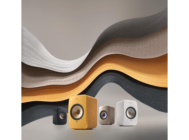 KEF LSX II - amber haze Klasseledende aktiv høyttaler 