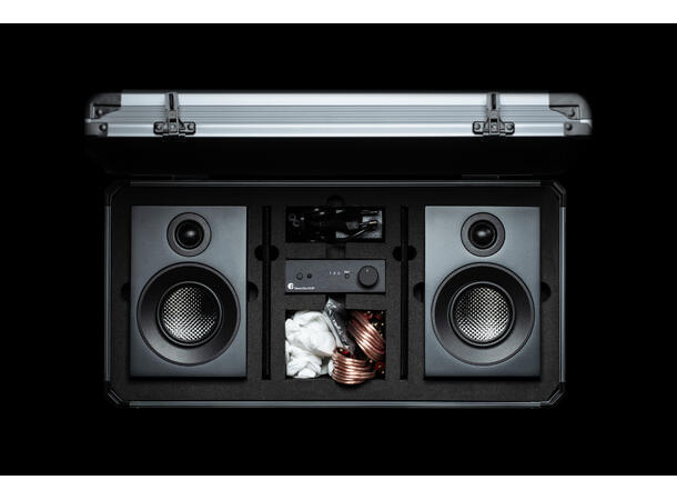 Pro-Ject Travel Set - sort Kompakt stereoanlegg m/koffert 
