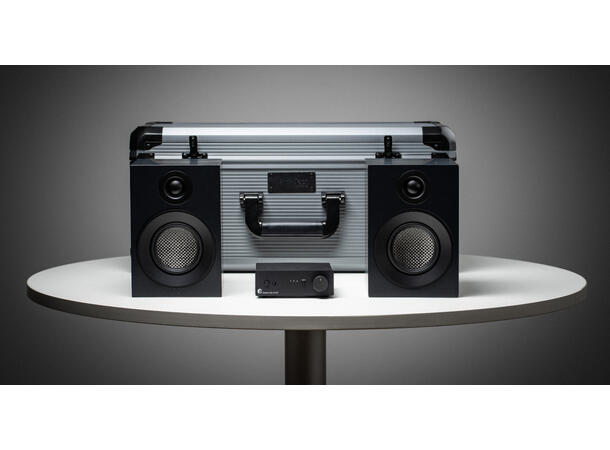 Pro-Ject Travel Set - sort Kompakt stereoanlegg m/koffert 