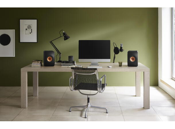 KEF LS50 Wireless II Carbon Black Klasseledende aktiv høyttaler 
