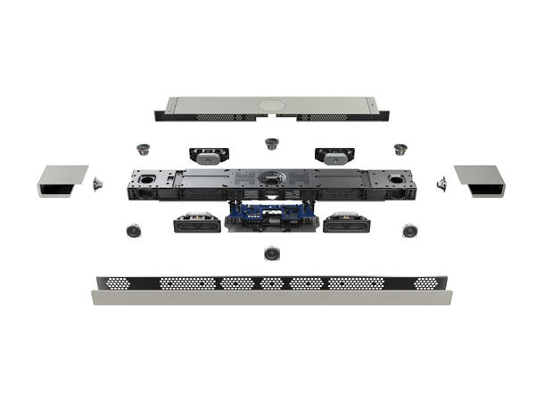 KEF XIO - skifersort B-vare High-end lydplanke 