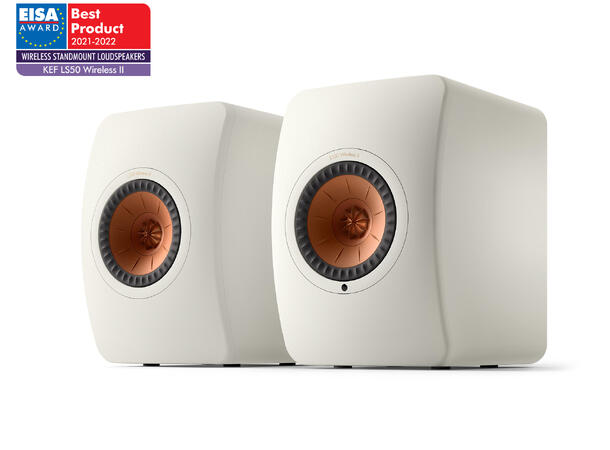 KEF LS50 Wireless II Mineral White Klasseledende aktiv høyttaler 