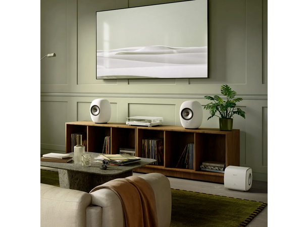 KEF LS Luxe - Mineral White Trådløs luksushøyttaler 