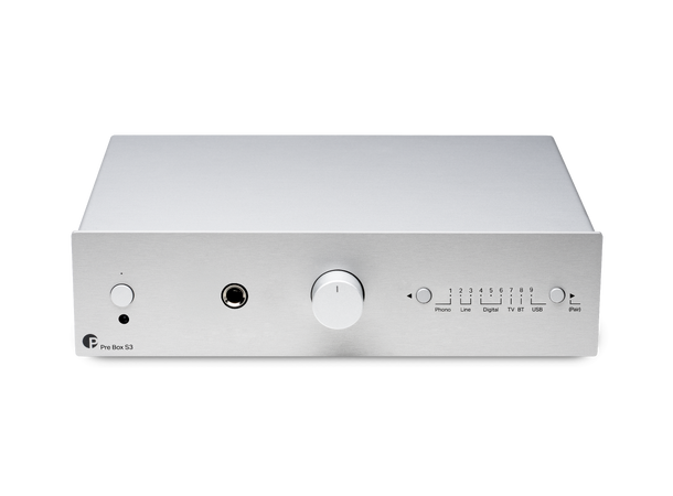 Pro-Ject Pre Box S3 - sølv Kompakt alt-i-ett forforsterker 