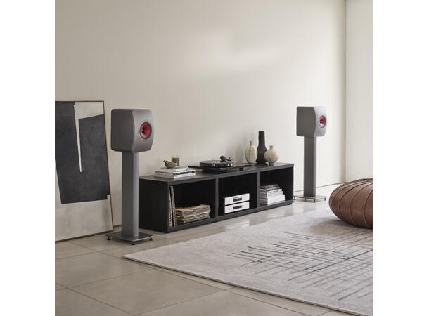KEF LS50 Meta - Titangrå Stativhøyttaler 