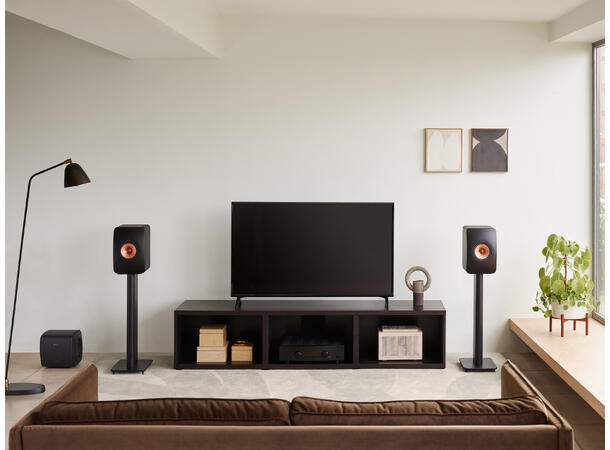 KEF KC62 - Sort Kompakt Subwoofer 